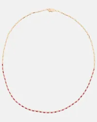 Suzanne Kalan Collana in oro rosa 18kt con rubini Rosso