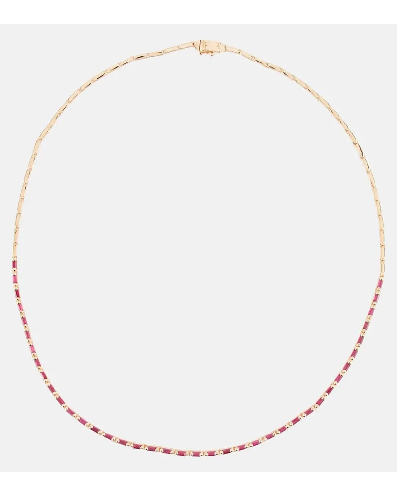 Suzanne Kalan Collana in oro rosa 18kt con rubini Rosso