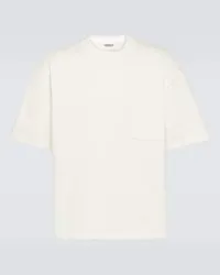 AURALEE T-shirt in jersey di cotone Bianco