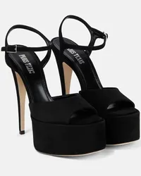 Paris Texas Sandali Pamela in suede Nero