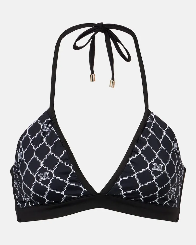 Max Mara Top bikini Anna con scollo allâamericana Nero