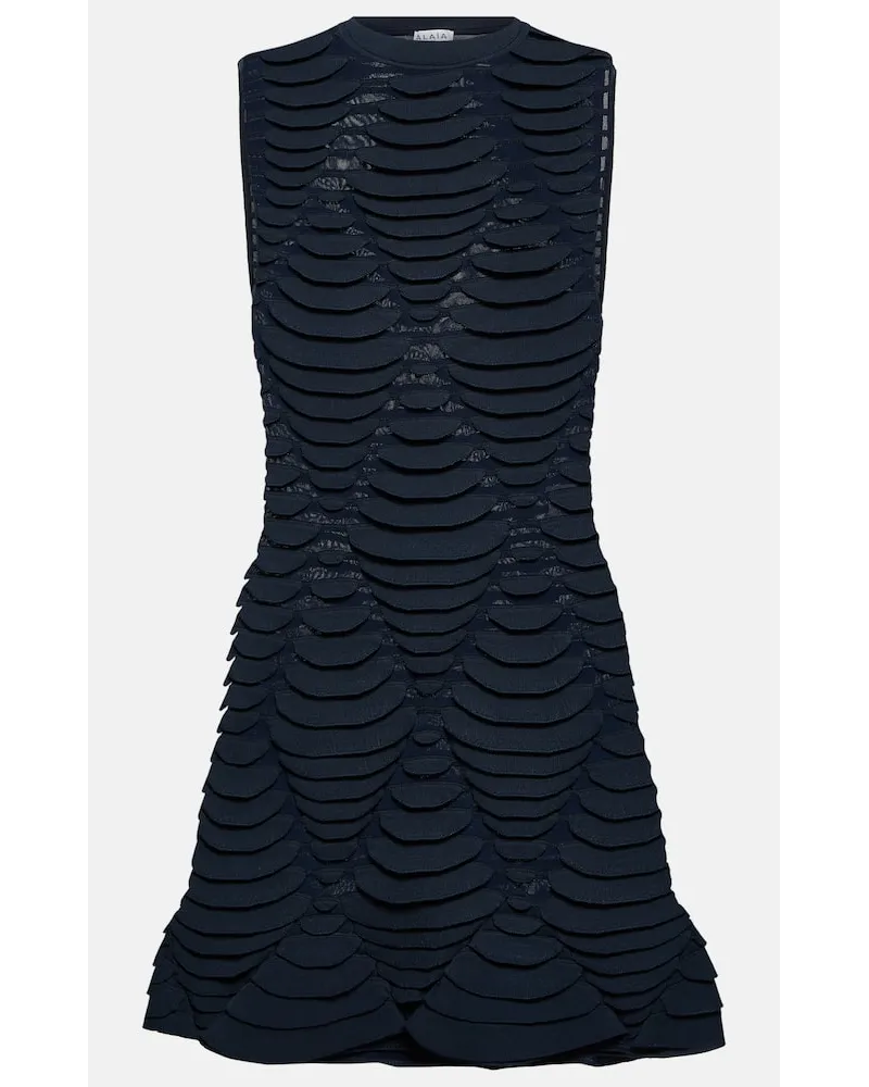 Alaïa AlaÃ¯a Miniabito in maglia Blu