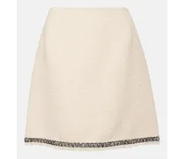 Minigonna in tweed di misto cotone