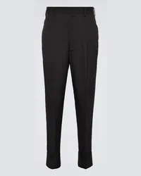 Prada Pantaloni slim in cotone Nero