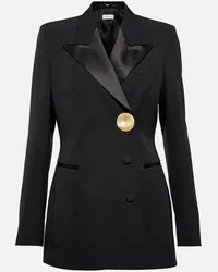 Dries van Noten Blazer in misto lana con decorazioni Nero