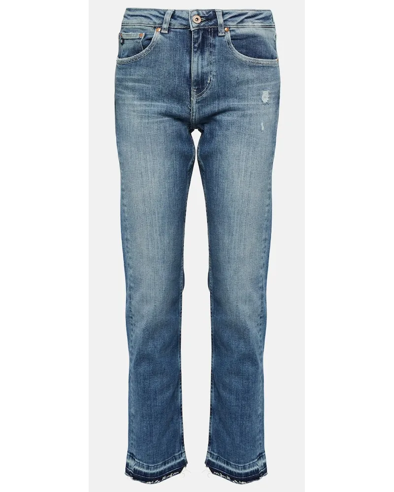 Adriano Goldschmied Jeans regular Girlfriend a vita media Blu