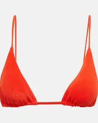 JADE SWIM Top bikini a triangolo Via in spugna Rosso