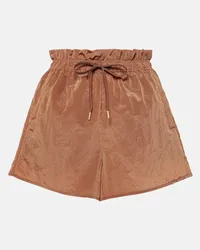 Varley Shorts Tulair a vita alta Marrone