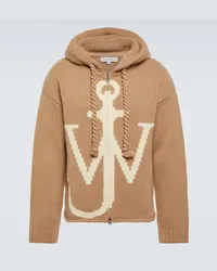 J.W.Anderson Felpa Anchor in maglia di lana Beige