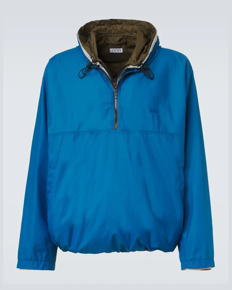 Loewe Giacca con cappuccio Blu