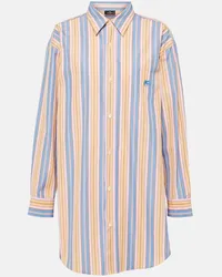 Etro Camicia in cotone a righe Multicolore