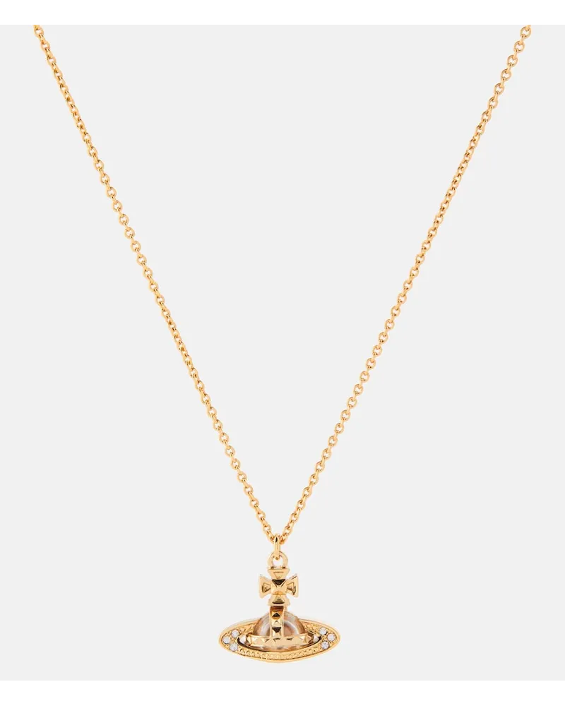 Vivienne Westwood Collana Pina con cristalli Oro