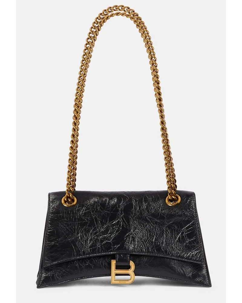 Balenciaga Borsa a spalla Crush Small in pelle Nero