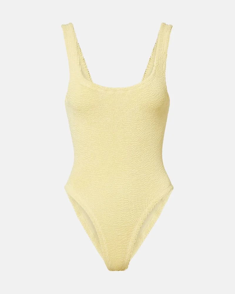 Hunza G Costume intero Square Neck Giallo
