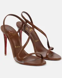 Christian Louboutin Sandali Nudes Rosalie in pelle Marrone