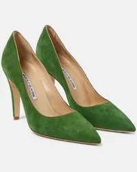 Manolo Blahnik Pumps Nelirapla in suede Verde