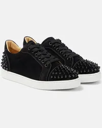 Christian Louboutin Sneakers Vieira 2 in suede con borchie Nero