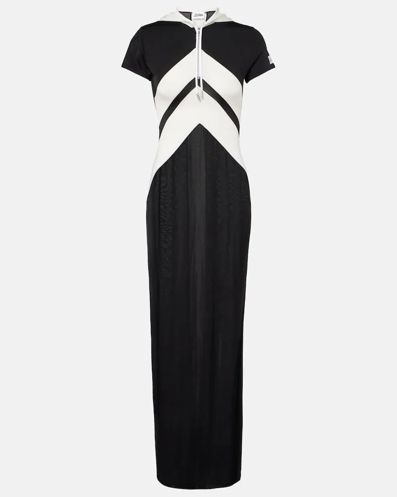 Jean Paul Gaultier Abito lungo in jersey Nero