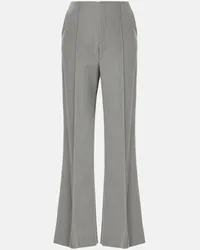 Chloé Chloé Pantaloni flared in lana Grigio