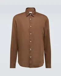 Sunspel Camicia in lino Beige