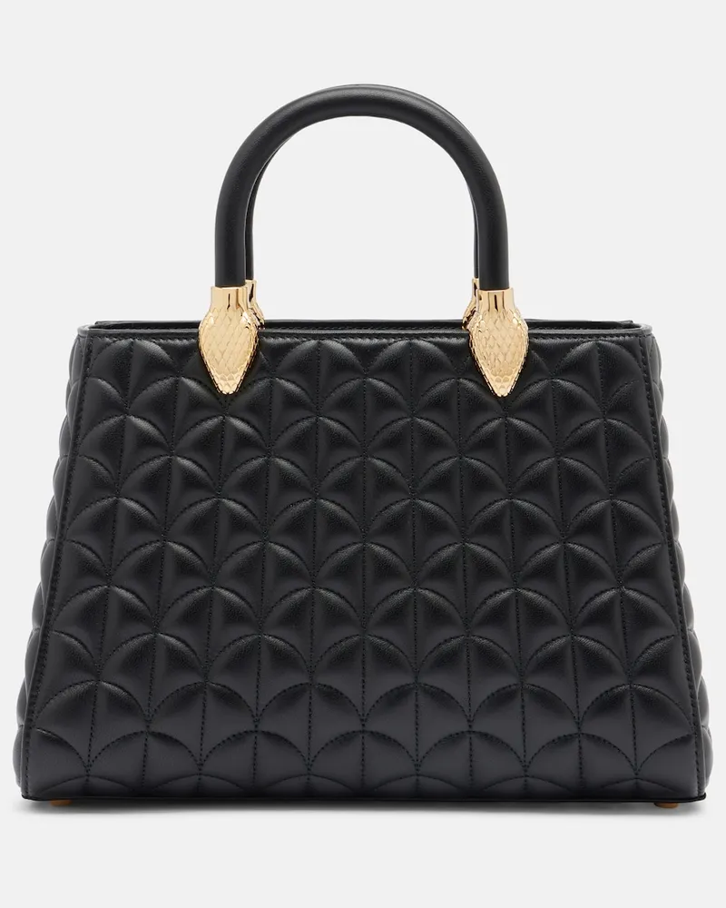 Bulgari Borsa Serpentine Day Duo Medium in pelle Nero