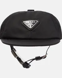 Prada Cappello da pescatore in nylon Nero