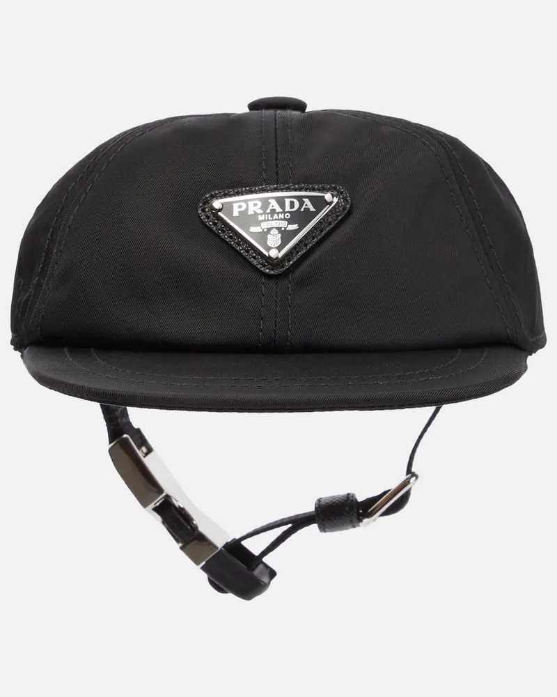 Prada Cappello da pescatore in nylon Nero