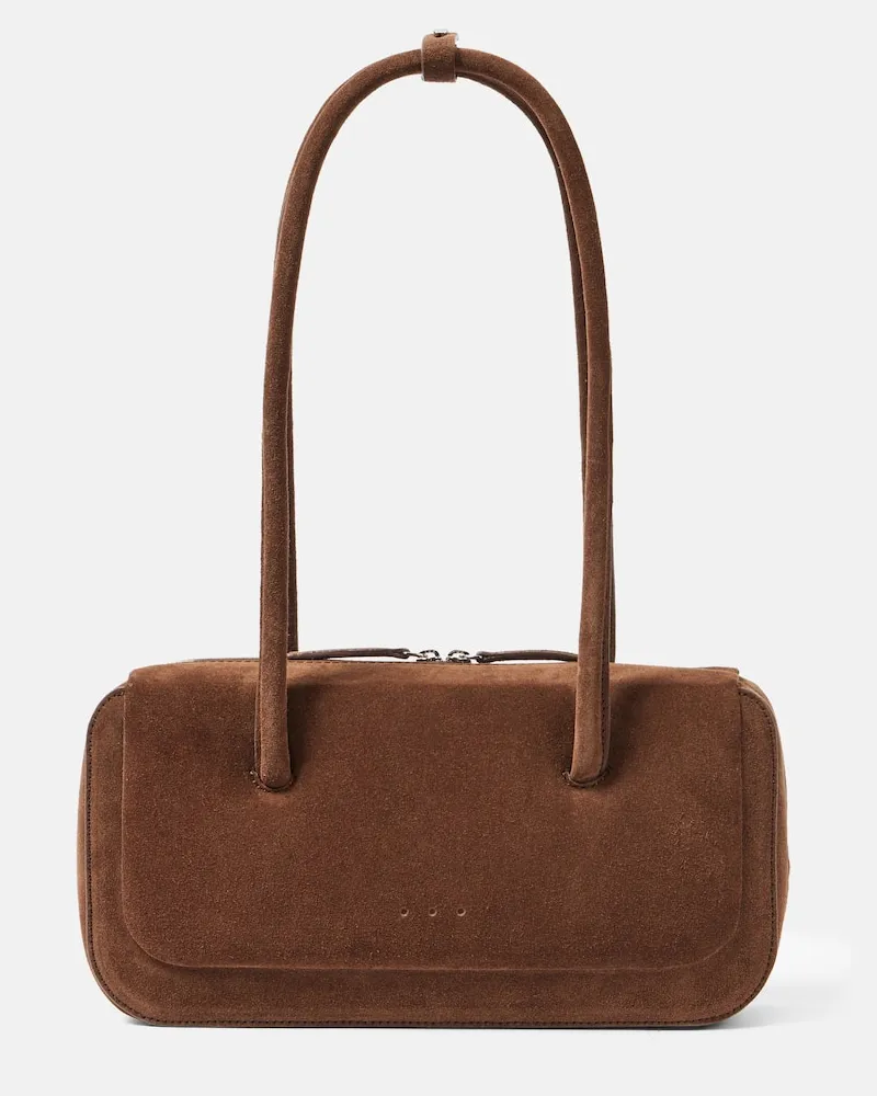 Aesther Ekme Borsa a spalla Lagune Mini in suede Marrone