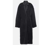 Givenchy Cappotto in flanella di misto lana Nero