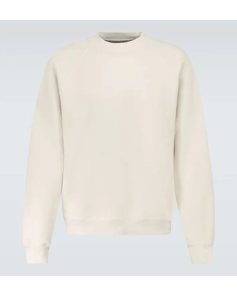 LES TIEN Felpa in cotone con maniche raglan Neutro