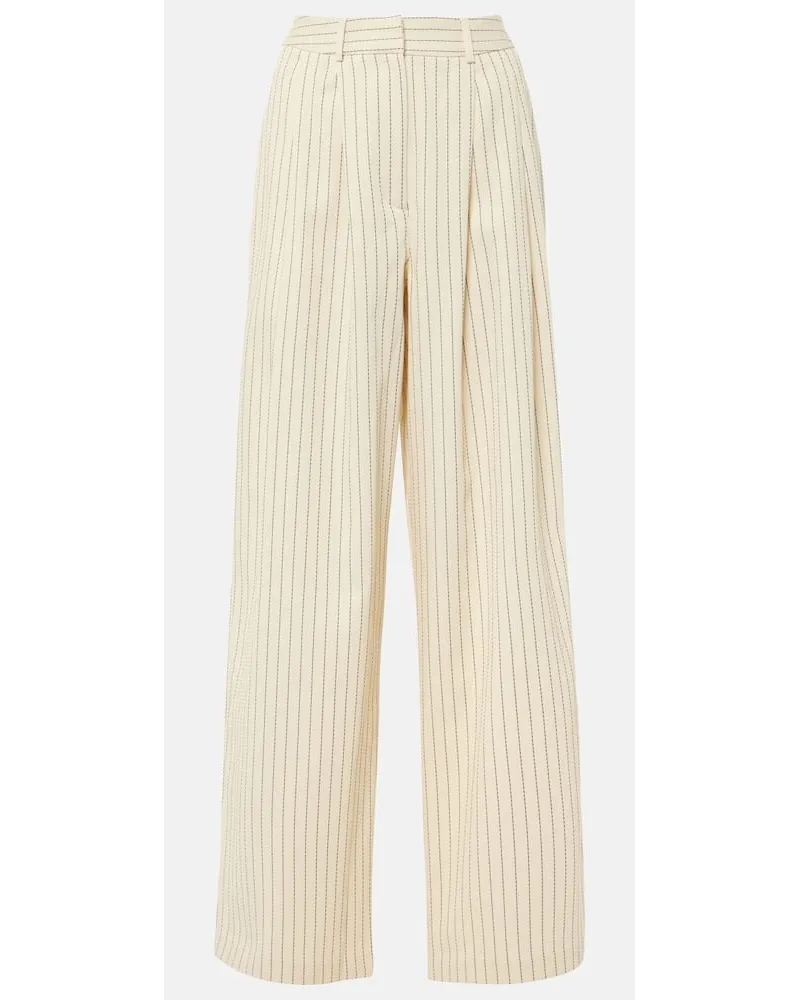 FRANKIE Shop Pantaloni Ripley a gamba larga in twill Neutro