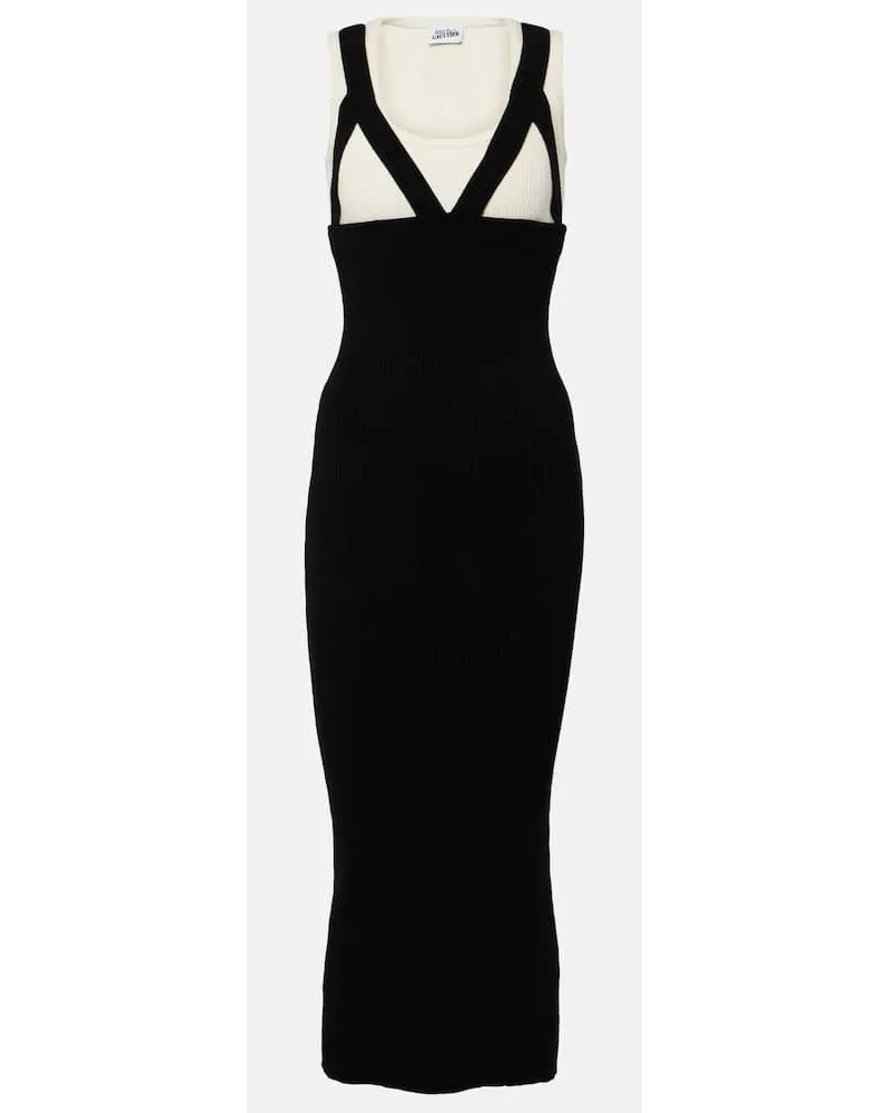 Jean Paul Gaultier Abito midi Madone in maglia Nero