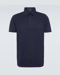 Loro Piana Polo in cotone Blu