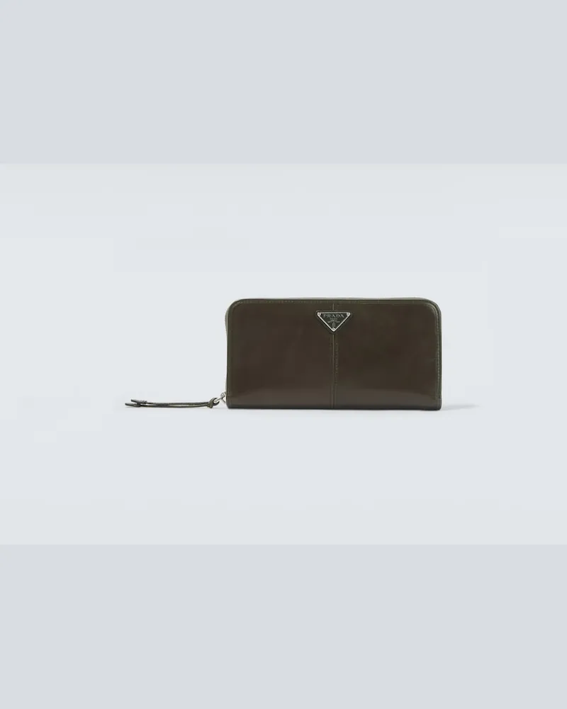 Prada Portafoglio in pelle Verde