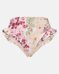 AGUA BENDITA Slip bikini Jengibre a vita alta Multicolore