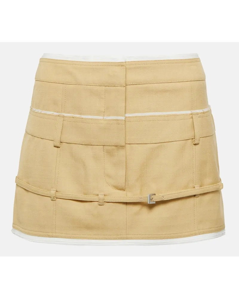 Jacquemus Minigonna Caraco a vita bassa Beige