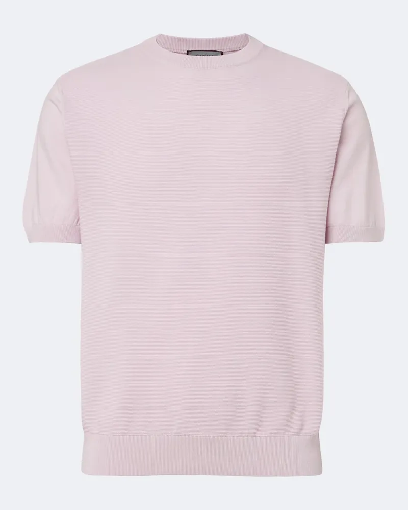 Canali Pullover in cotone e seta Viola