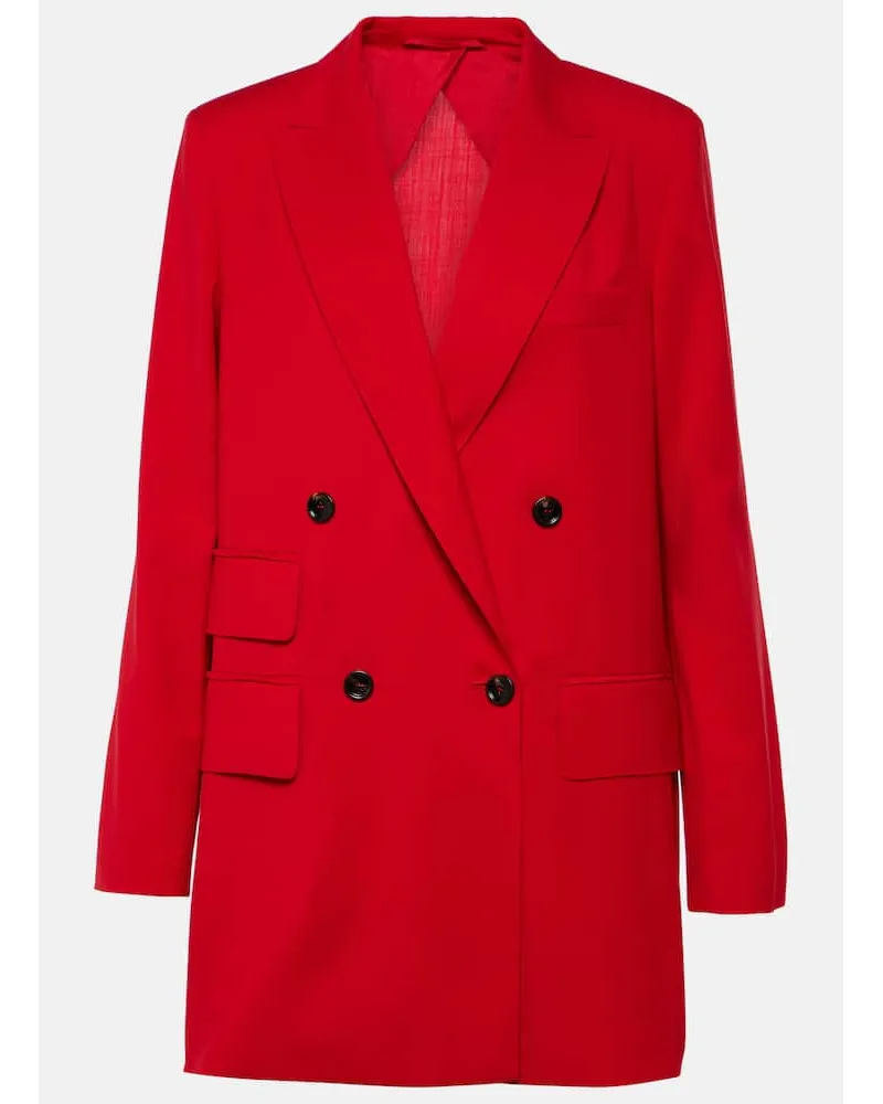 Max Mara Blazer Nebbie in lana vergine Rosso
