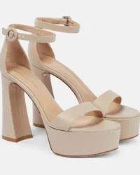 Gianvito Rossi Sandali in pelle Beige