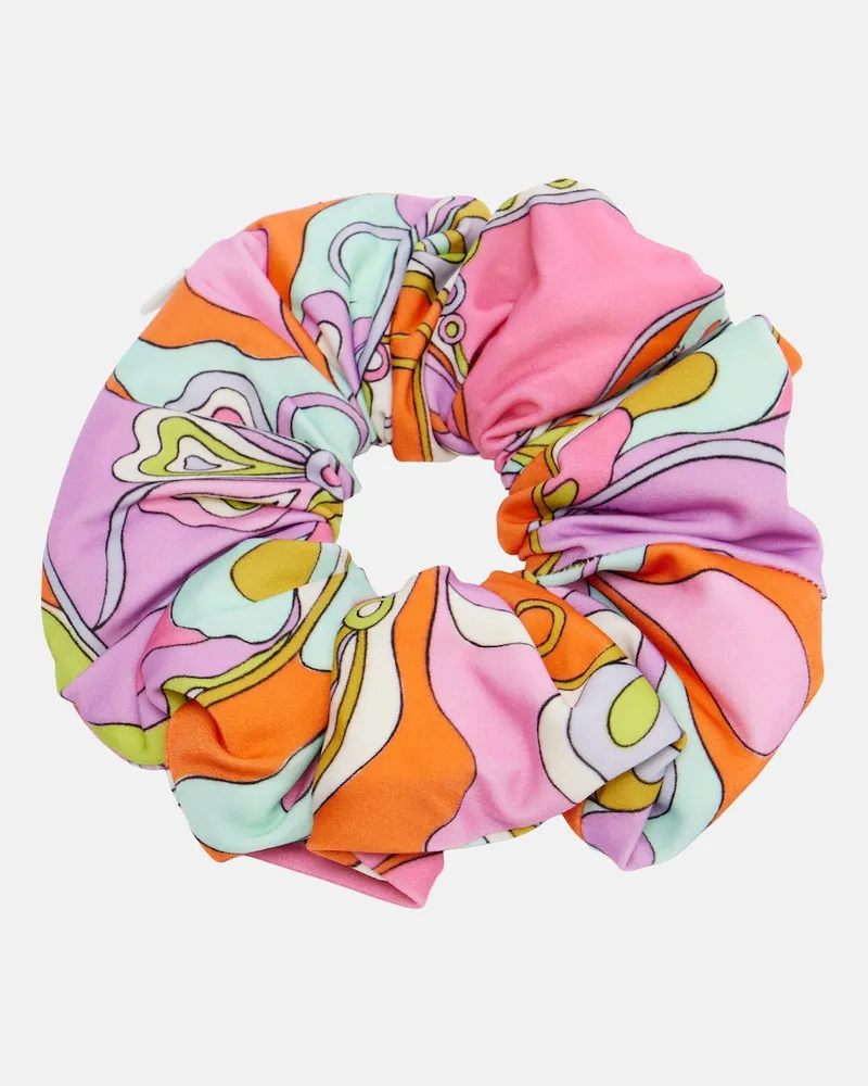 Emilio Pucci Scrunchie Orchidee Rosa