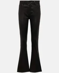 7 for all mankind Pantaloni Bootcut Tailorless in pelle Nero