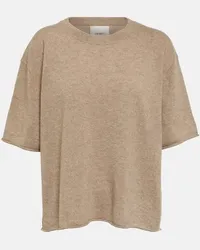 Lisa Yang T-shirt Cila in cashmere Marrone