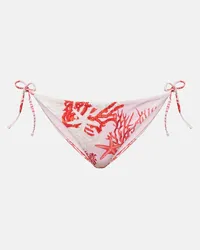 Versace Slip bikini con stampa Rosa