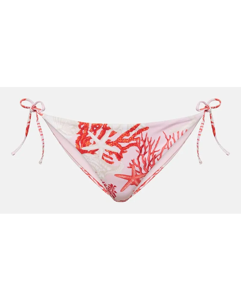 Versace Slip bikini con stampa Rosa