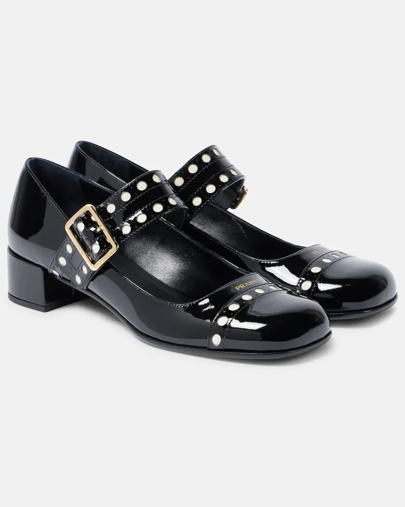 Prada Pumps Mary Jane 35 in vernice Nero