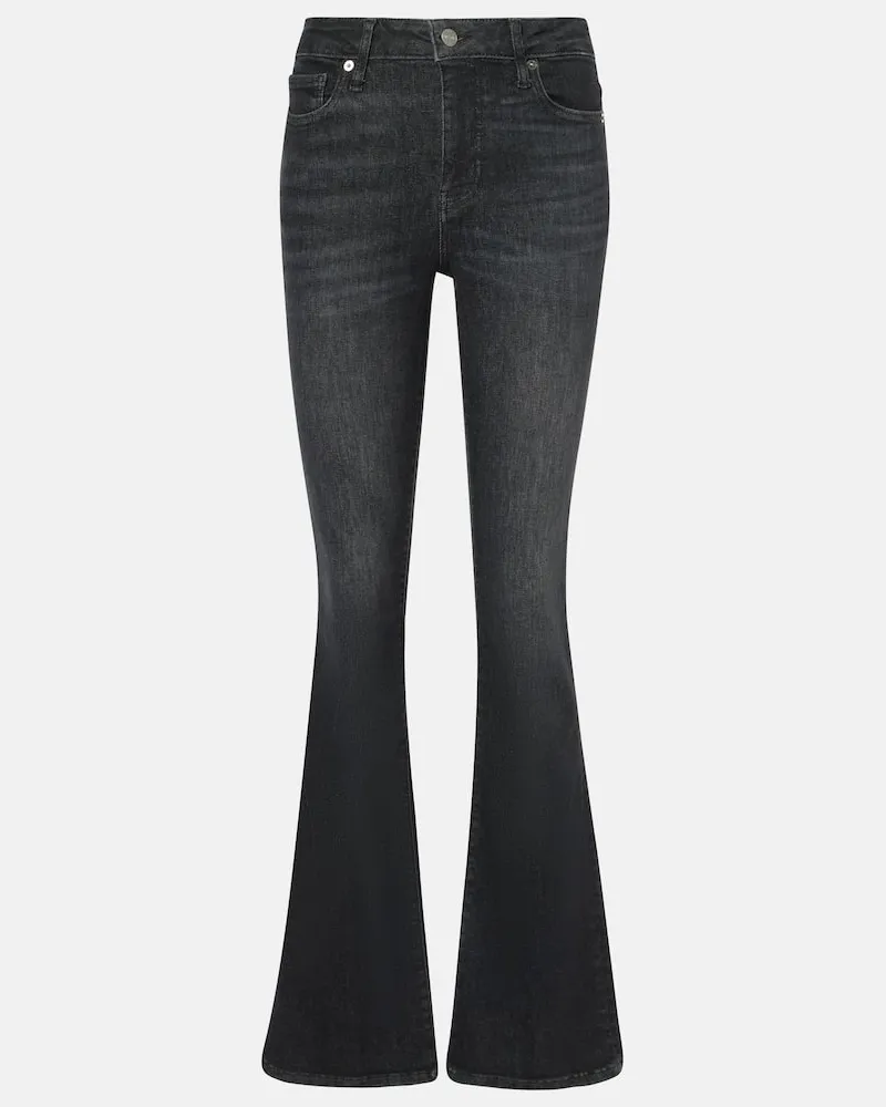 Frame Denim Jeans bootcut Le Mini a vita alta Grigio
