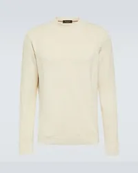 Loro Piana Pullover in maglia di seta Neutro