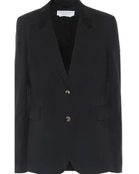 Gabriela Hearst Blazer Sophie in cotone Blu