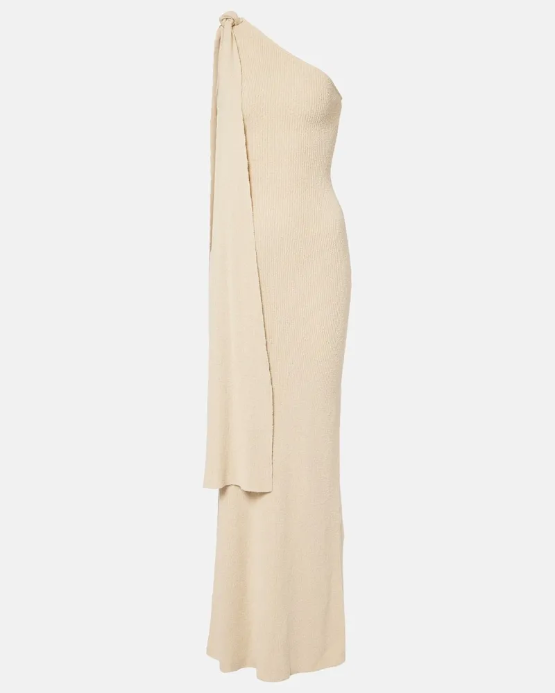 Aya Muse Abito lungo monospalla Dara Beige