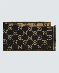 Gucci Sciarpa in lana jacquard GG Nero